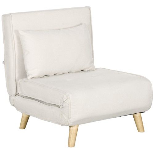 Homcom poltrona letto 1 - letto, in