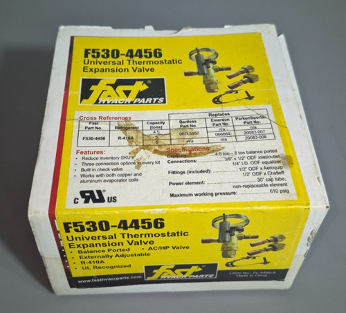 Fast hvacr f530 4456 valvola - fast, f530-4456