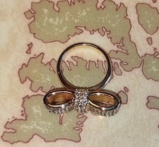 SWAROVSKI 916962 - Anello con Cristalli a Forma di Fiocco - Misura 55