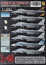 Decalcomania DXM 1/48 USN F-14