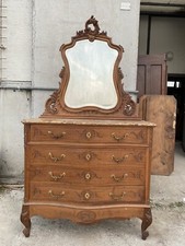 Comò Provenzale Con Specchiera Noce