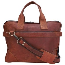 15 " Laptop Mani Valigetta Cartella Borsa Uomo Pelle Originale Vintage Messenger