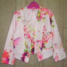 Giacca da festa blazer rosa floreale Ted Baker bambina età 6-7 122 cm