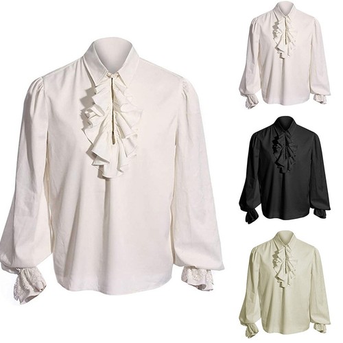Camicia pirata collo arruffato