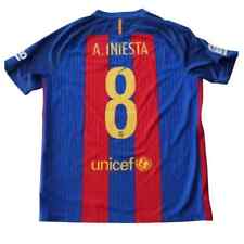 Maglia Store Ufficiale Iniesta Barcellona 2016-17, Modello Home, Taglia L