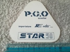 Adesivo stickers vintage P.G.O SCOOTER importatore R.I. MOTO STAR 50 motorino