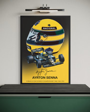 Ayrton Senna LOTUS Autografo