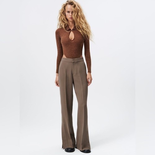 Zara brown trousers - zara,