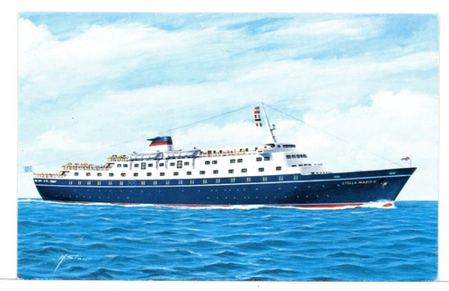 Cartolina navi coastal liner - cartolina,