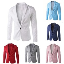 Giacca blazer uomo monopetto
