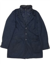 ADD Cappotto Uomo Imbottito IT 56 3XL Blu Navy Poliestere MT01