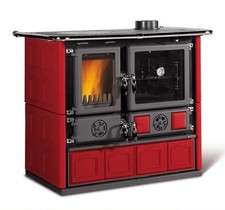 STUFA CUCINA A LEGNA NORDICA ROSA 5.0 VST MAIOLICA - BORDEAUX