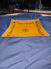 Vintage Veuve Clicquot Vassoio Vetro Piatto Ciotola Piatto Antipasto Bar 