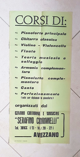 Manifesto corsi pianoforte - corsi, di