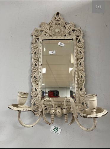 Victorian antique mirror with - victorian,