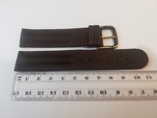 Cinturino vintage Artigianale 18 mm in vera pelle cuoio marrone stile vissuto