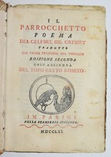 IL PARROCCHETTO - ediz. 1761 - Gresset