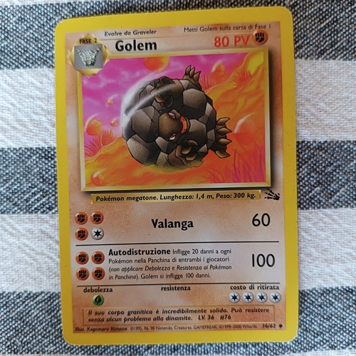 Carte pokemon golem - carte,