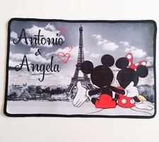 Zerbino topini Love personalizzato con nomi.