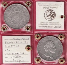 5 lire 1830 P in Ovale Regno