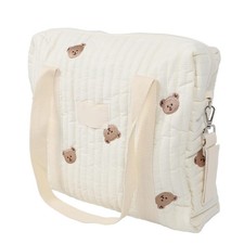 Borsa da appendere passeggino facile accesso cotone passeggino organizer borsa elegante versatile