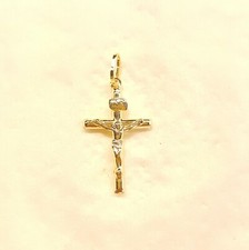 Ciondolo croce con Cristo - Cross with Christ charm - 9Kt. g. 0,70