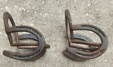 Cavallo in ferro saldato 6" - sedia a dondolo scarpa pony equitazione bambola fioriera dondolo 