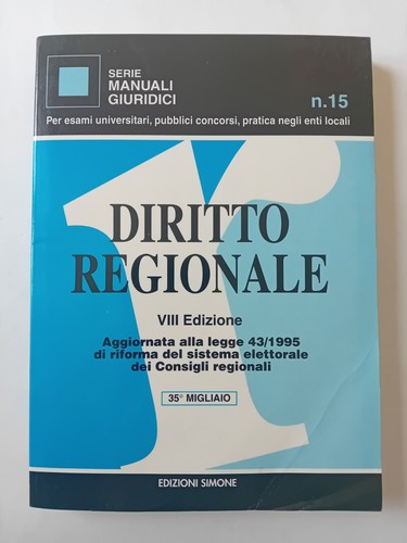 Diritto regionale viii - regionale,