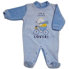 Tutina neonato in ciniglia