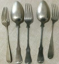 POSATE ANTICHE ALPACCA OTTONE STERLING PUNZONE BM F? ELEFANTE FINE 800