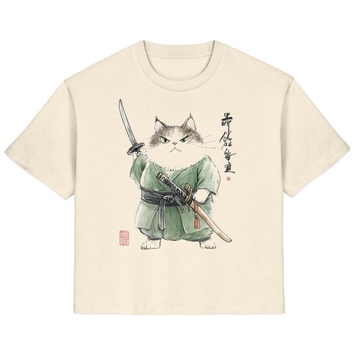 Samurai gatto maglietta - , donna