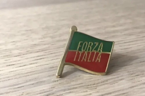 Forza italia spilla bandierina - forza,