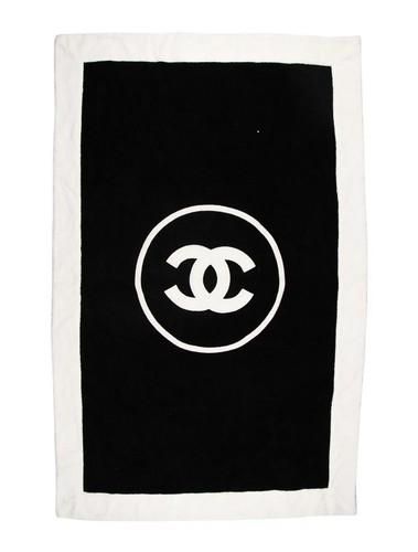 Telo mare chanel logo nero - chanel,