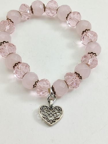 Bracciale quarzo rosa e - bracciale,