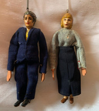 2 1950s HAND MADE/PAINTED