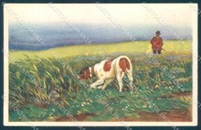 Animali Metlicovitz Puntatore Cane Caccia Degami cartolina TW1057