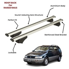 2 Pcs Silver Cross Bars for