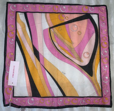 Foulard/ Sciarpa/ Fazzoletto Emilio Pucci, cotone, Made in Italy