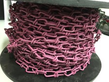 Catena a maglia in acciaio verniciata rosa venduta a metri ø filo 2 mm 1mt 5mt