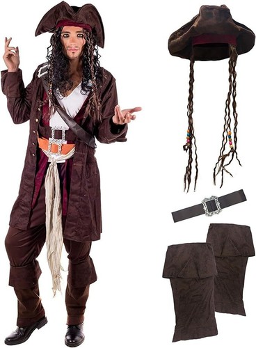 Costume uomo capitano pirata - uomo,