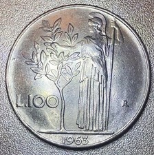 1963 Italy 100 lire Republica