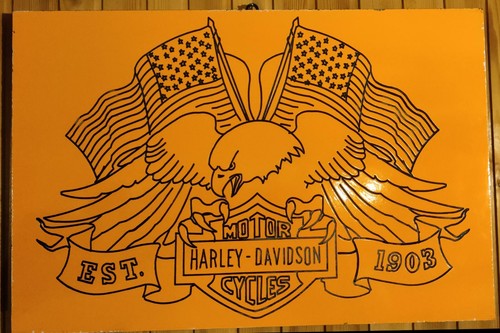 Quadro harley davidson - quadro,