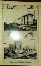 Cartolina d'epoca paesaggistica Italia Lombardia  Como Portichetto