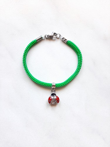 Braccialetto verde artigianale