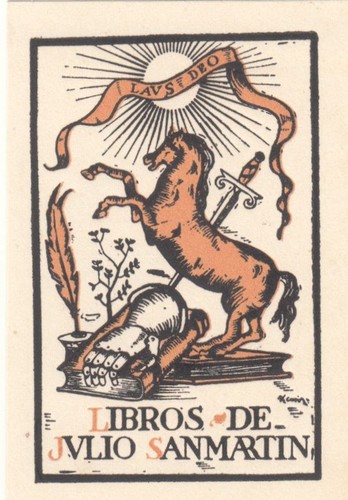 Exlibris bookplate incisione - exlibris,