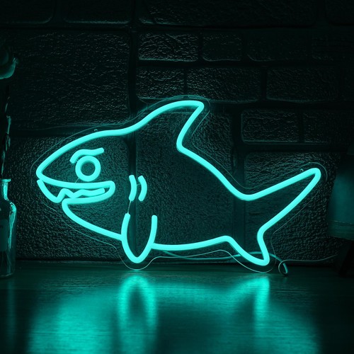 Insegna neon squalo per - insegna,