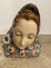 Eugenio Pattarino Ceramica Volto donna women ceramic italy