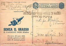 de438 cartolina militare in franchigia senza il grasso il cannone non spara 1940