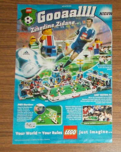 Rara pubblicità lego calcio - pubblicità,