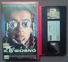 Vhs Il 6°Giorno Film Fantascienza Schwarzenegger 2001 Videocassetta Ex Nolo(V42)